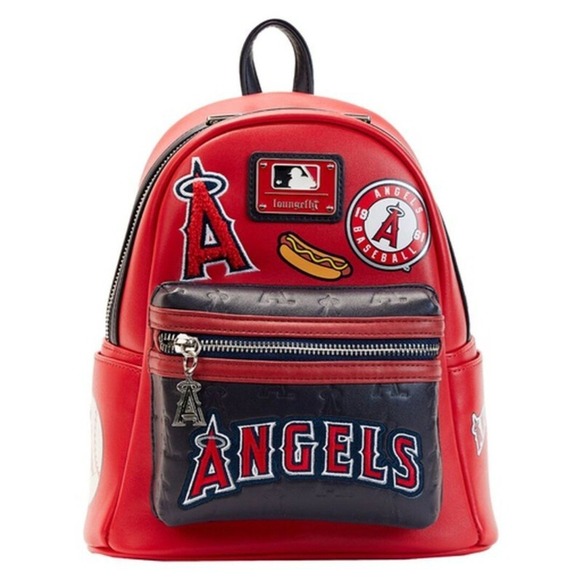 Loungefly Handbags - Loungefly MLB Los Angeles Angels Patches Mini Backpack